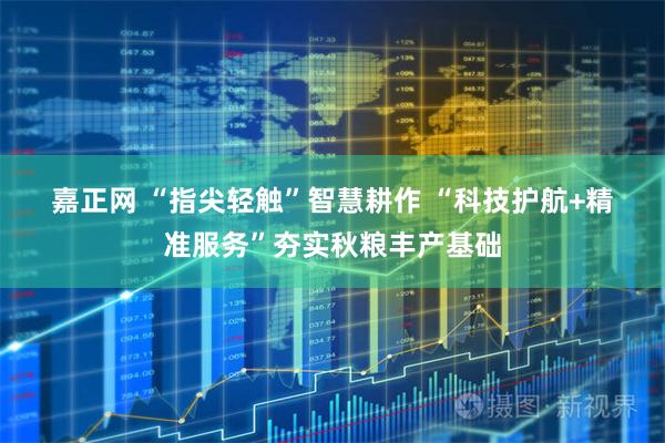嘉正网 “指尖轻触”智慧耕作&#32;“科技护航+精准服务”夯实秋粮丰产基础