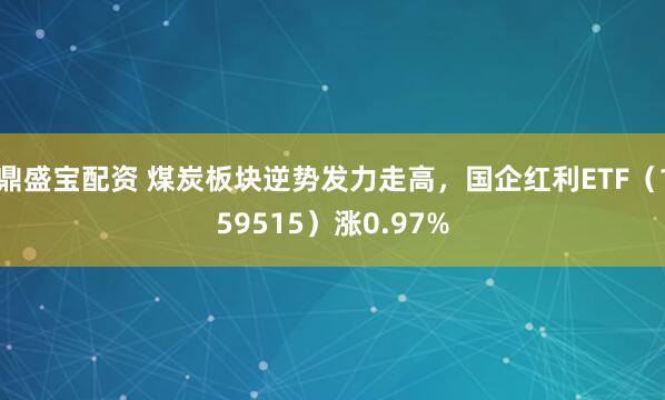 鼎盛宝配资 煤炭板块逆势发力走高，国企红利ETF（159515）涨0.97%